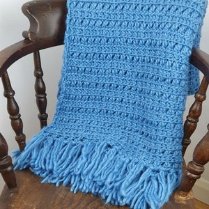 Crochet pattern. Chunky blanket, afghan. Easy crochet DIY throw