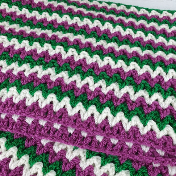 suffragette knitted scarf
