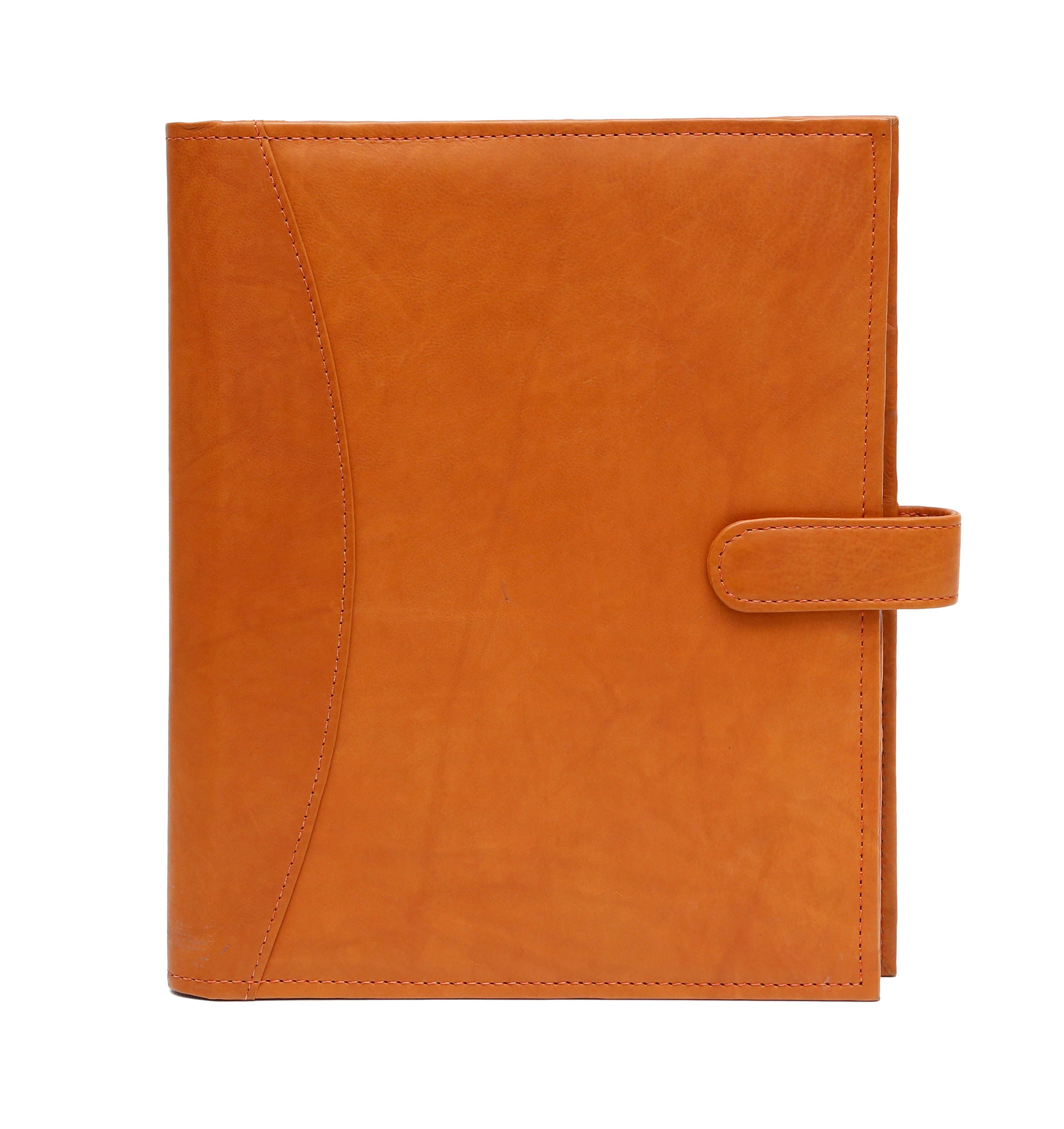 7.25 X9.25 Journal Cover Leather Tab Closure Leather Personalized