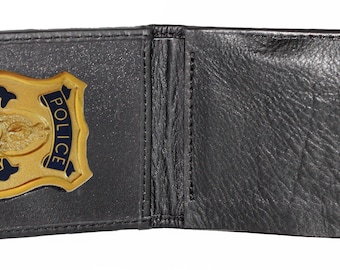 Custom RCMP badge wallet. - Oak & Honey Leather Goods