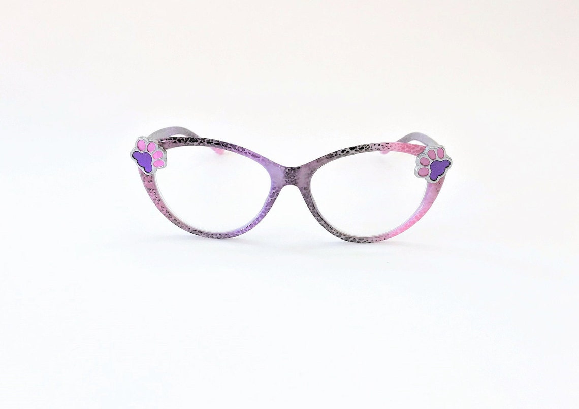 Cat eye reading glasses paw print 1.75 women readers cat Etsy