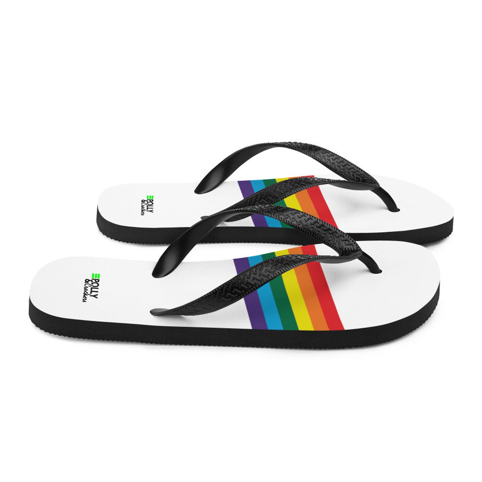 Gay Pride Flip Flops / Pride Flip Flops / Gay Pride Rainbow - Etsy