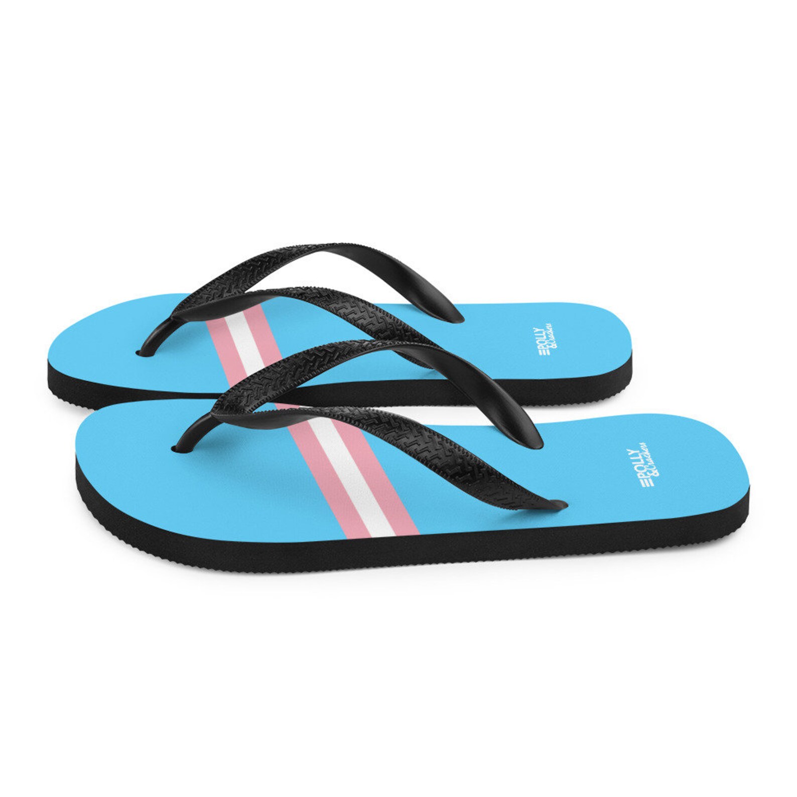 Transsexual Pride Flip Flops / Trans Pride Flip Flops / Blue - Etsy UK