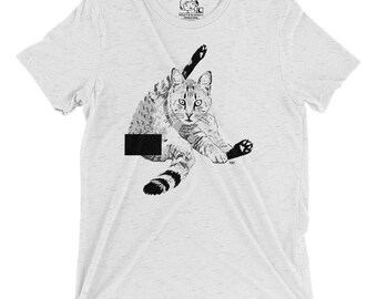 Naughty Puss / Funny Cat Shirt / Funny Cat Tshirt / Funny Cat Gift / Yoga Cat Shirt / LOL Cat Shirt / Cat Lover Shirt / Cat Lover Gift