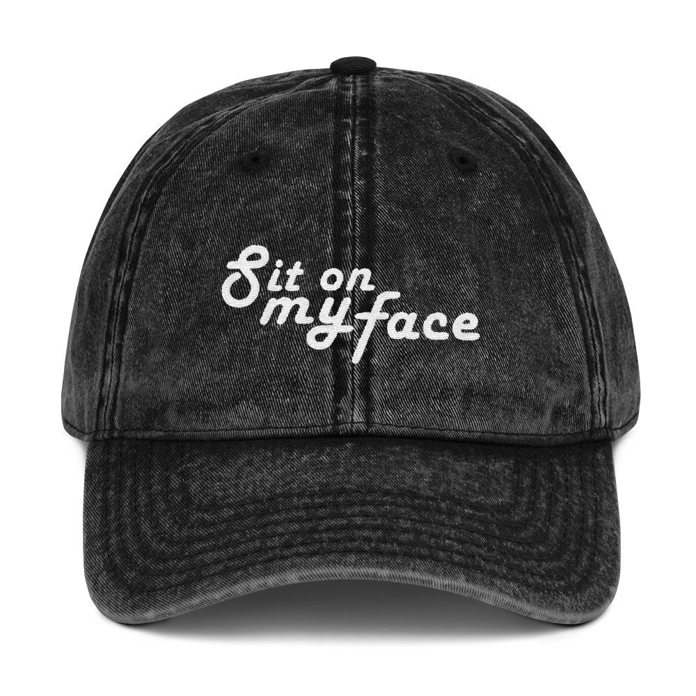 If My Mouth Doesnt Say It My Face Definitely Will Vintage Unisex Adjustable Baseball Cap Denim Dad Hat 