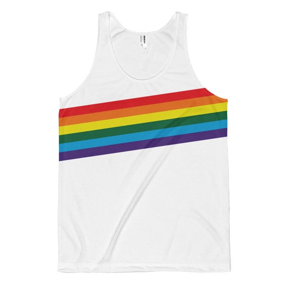 Gay Pride Tank Top / Rainbow Gay Pride Tank Top / Pride Tank Top / Rainbow Tank Top / Festival Tank Top / LGBTQ Tank Top / by P&C