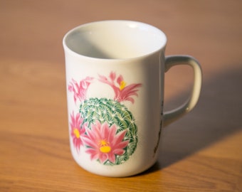 Neat Flowering Cactus Mug - Shafford Desert Flower - Fun Botanist or Gardener Gift - FREE Shipping!