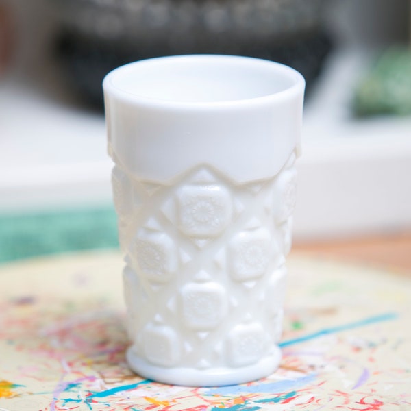Milk Glass Tumblers Etsy