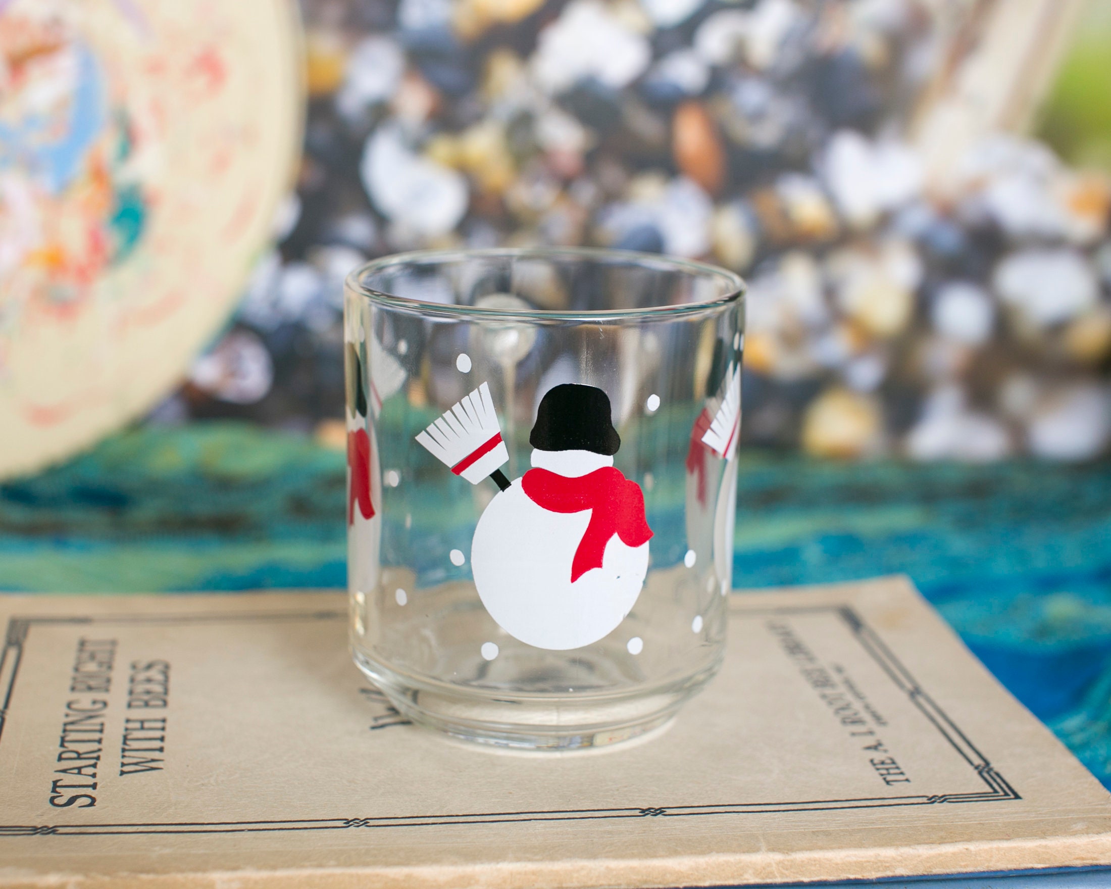 Christmas Glass Coffee Mug With Lid And Spoon, Cute Clear Glass
