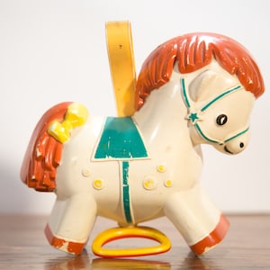 Vintage Fisher Price Musical Pony Toy - 1968 - Free Shipping