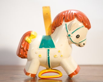 Vintage Fisher Price Musical Pony Toy - 1968 - Free Shipping