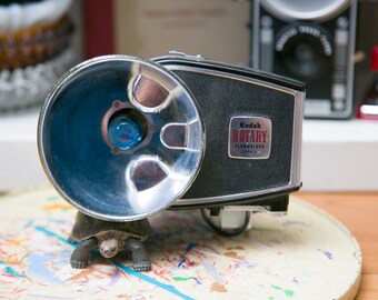 Vintage Kodak Rotary Flash - Tested Film Camera Accessory
