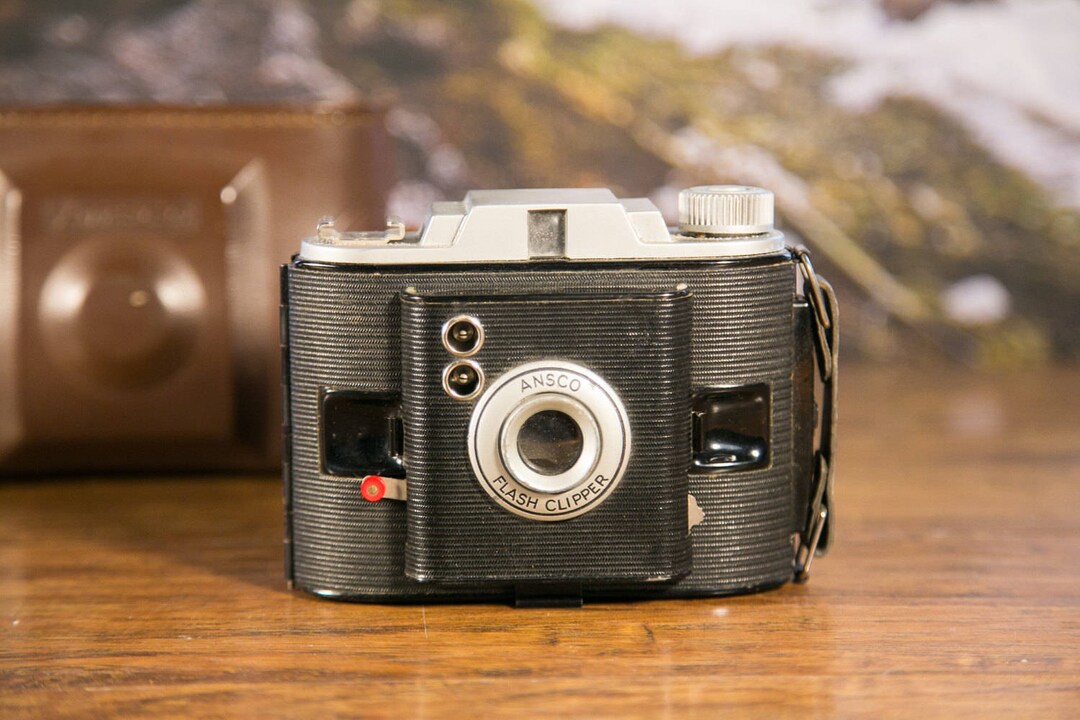 Ansco Flash Clipper Camera With Leather Case O83 Etsy