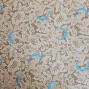 Marcus Brothers Cedar Shake Time Worn Toolbox Crescent Diamond Teal Taupe Brick Fabric - R5409710129 BRICK