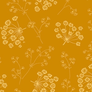 Andover Solstice Dried Flowers Honey Fabrics - 9543-O