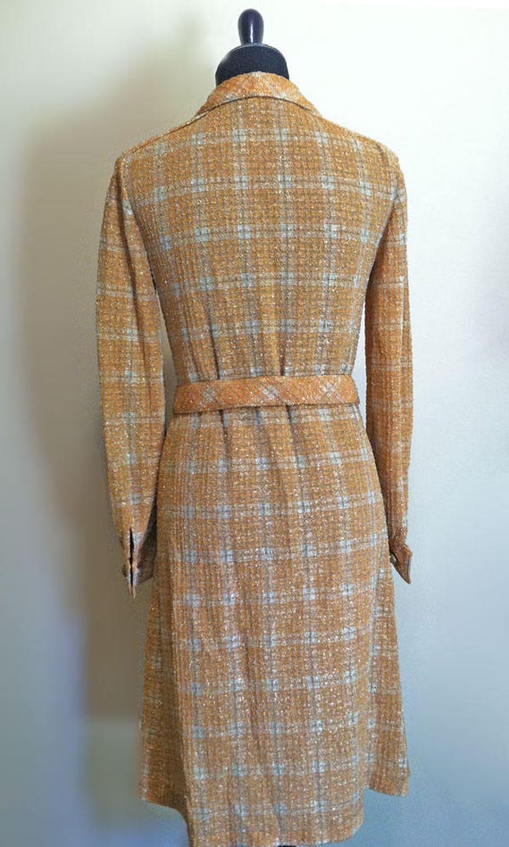 RARE 1970’s TRICOSA/Paris Shirtdress; GLITTERING … - image 8