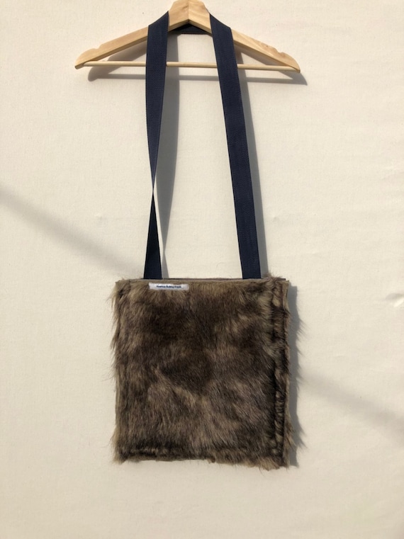 fur crossbody purse