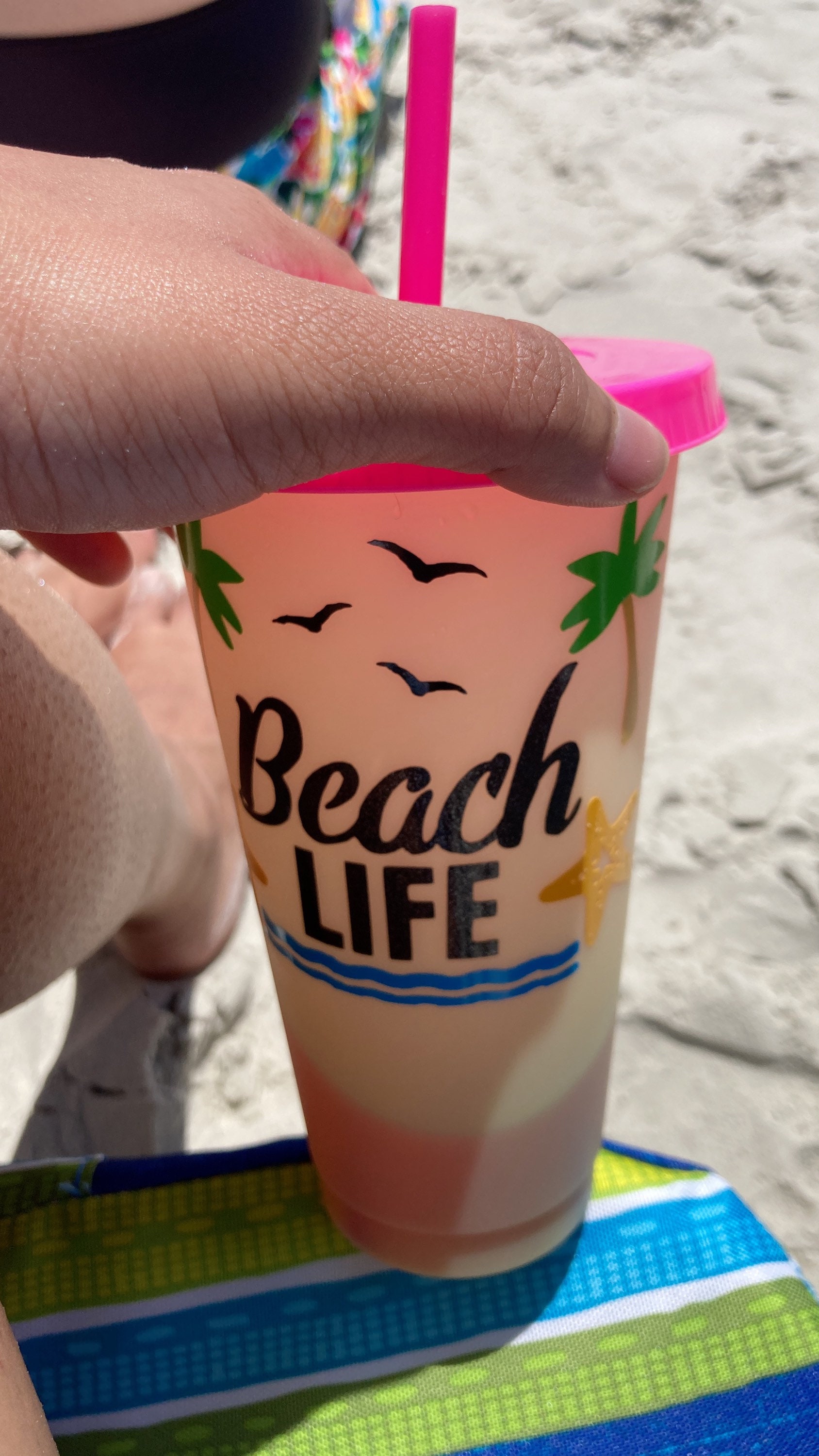 Summer color changing cups colorful cups beach cups Etsy