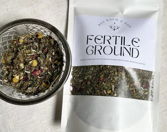 Organic Fertility Tea, Womb Nourishment, Caffeine-Free Herbal Blend