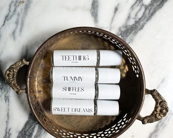 Baby Essential Oil Roller Collection | 4-Piece Baby Wellness Bundle | Home Apothecary | Ages 3+ Months