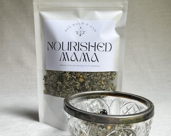 Organic Pregnancy Tea, Nourishing Herbal NORA Blend, Caffeine-Free