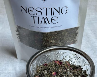 Té orgánico para el embarazo: mezcla de hierbas sin cafeína para la preparación del parto