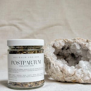 Postpartum Herbal Sitz Bath // Organic Herbs and Dead Sea Salt, Fourth Trimester Care, Postnatal Recovery & Relaxation, Herbal Soak