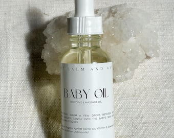 Baby Massage Oil for Bonding Oil | Organic | 2 oz Dropper | Choose your scent