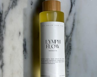 Organic Lymph Flow Massage Oil: Detox & Myofascial Release