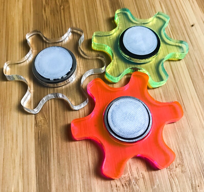 Fidget Spinner Gear Fidget Toy Etsy