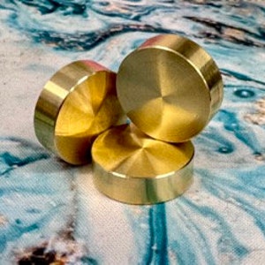 Fidget Spinner Brass 22mm weights - Bearing Replacement - DIY Spinner - Spinner Upgrage - Fidget Spinner Toy - Fidget Spinner