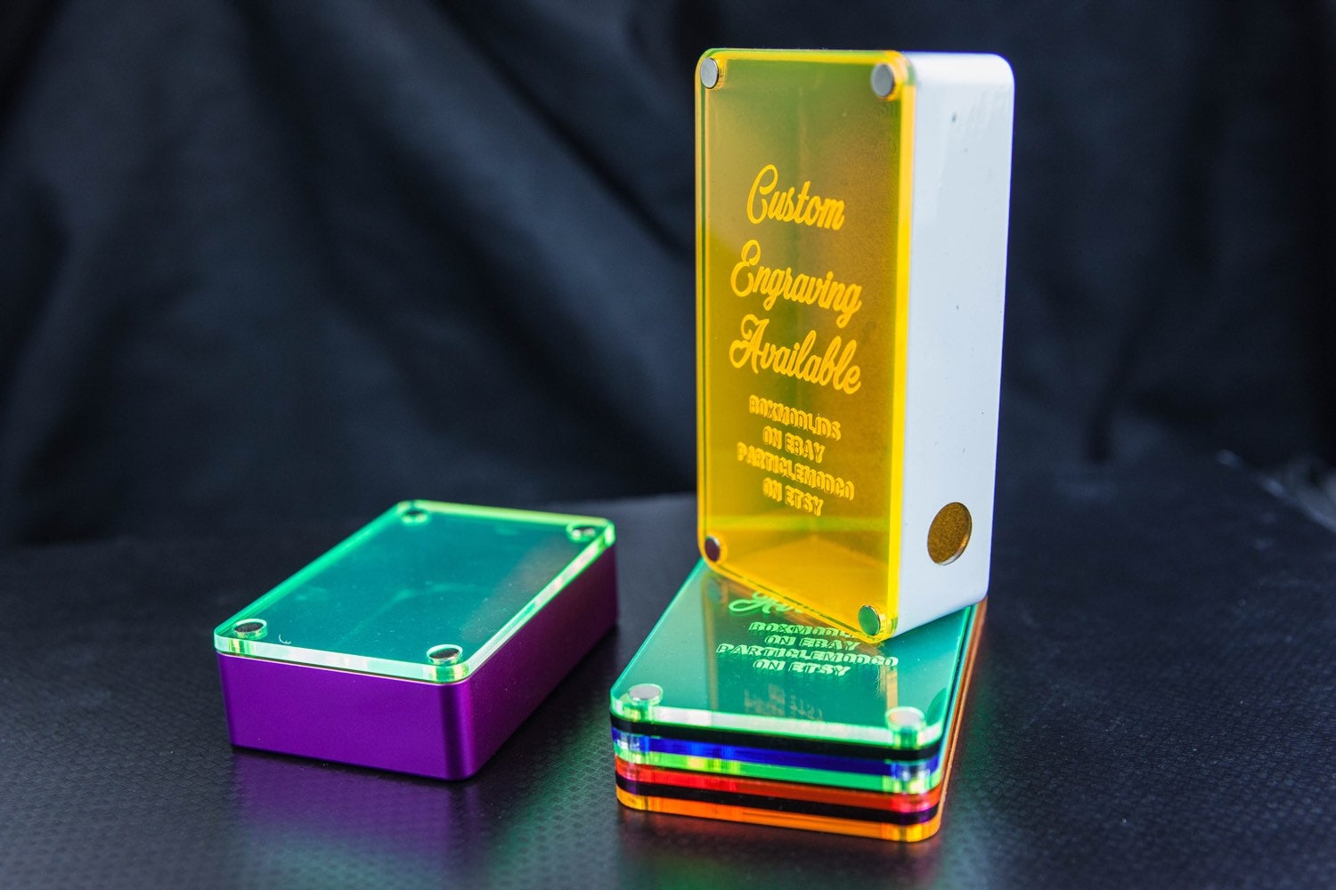 Hammond 1590B 1590G 1590A 1550P 1590BB Alpinetech Clear/color Lids