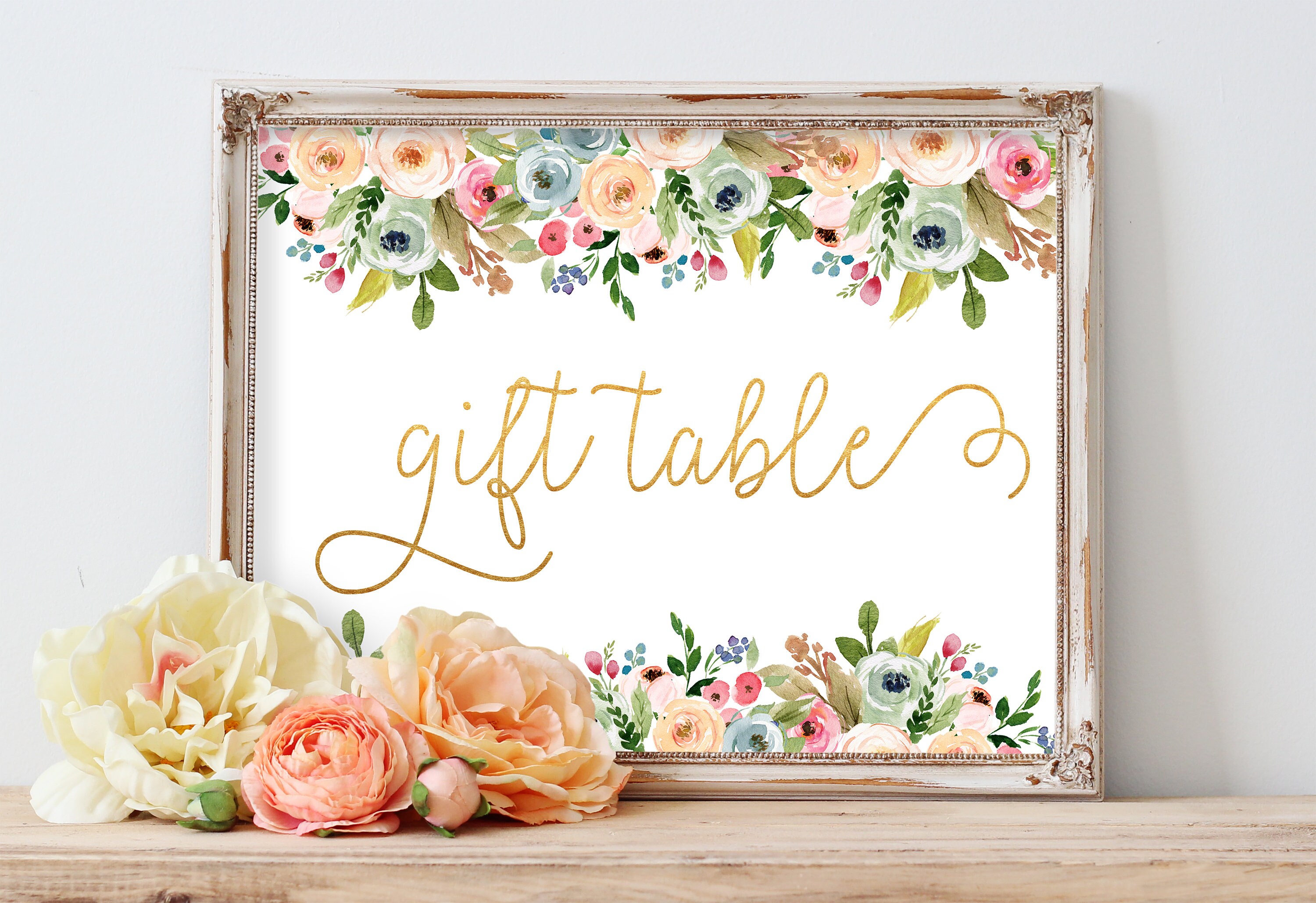 Gift Table Sign Gift Table Print Baby Shower Gift Table | Etsy