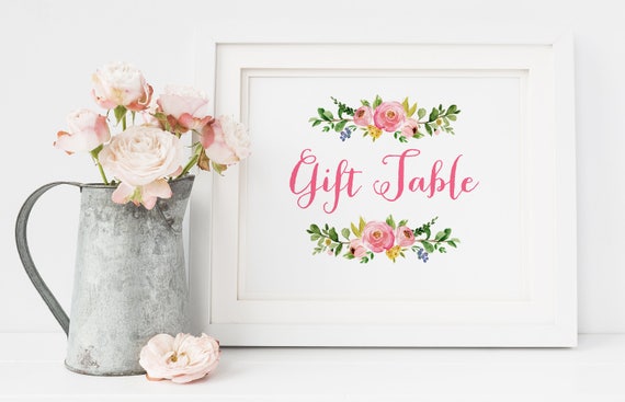gift table baby shower