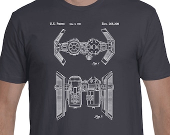 Star Wars, Tie Bomber, Patent Shirt, Tie Fighter, Star Wars patent, Star Wars Shirt, Plexity Prints #010S