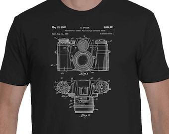 Camera  Patent T-Shirt, Patent Art, Blueprint, Patent Print, Patent T-Shirt, Patent Gift, Plexity Prints #005S
