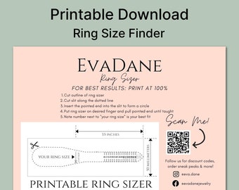 Utskrivbar ringmätare justerbar ringmätare USA ringstorleksverktyg återanvändbar ringmätare tabell nedladdningsbar ringmätare noggrann ringstorleksmätare