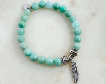 Personalized bracelet custom jewelry gift for her boho jewelry beaded bracelet gift stretch jewelry charm bracelet gift gemstone bracelet