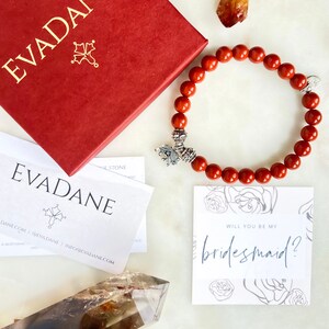 Bridesmaid proposal gift red bridesmaid favor bridal party proposal gift bridal party bracelet wedding party proposal gift bachelorette gift