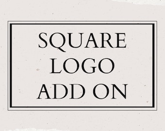 Square Logo Add On EvaDane Custom Bouquet Sleeves