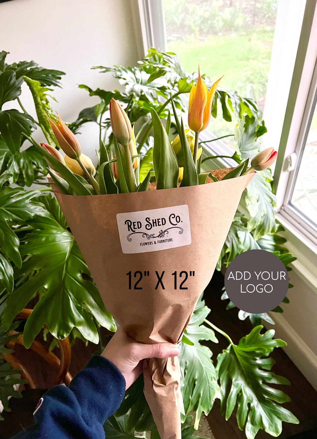 Kraft Paper Bouquet Sleeve for Market Bouquet Wrap for Bouquet Paper