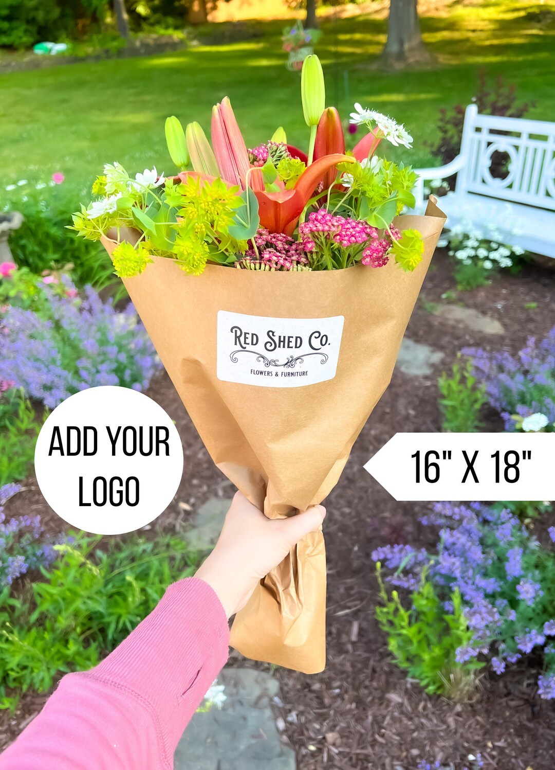 Paper Bouquet Holder Bouquet Sleeve Flower Wrap Fresh Flower Bouquet