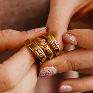 custom ring personalized ring minimalist ring sapphire ring ruby ring stacking ring band dainty ring band gemstone ring gold ring silver ring alternative engagement ring wedding band wedding ring promise ring anniversary gift ring modern ring band