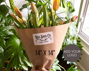 Kraft paper bouquet sleeve for market bouquet wrap for bouquet paper sleeve wrap dried flower bouquet wrapping brown bouquet sleeve paper