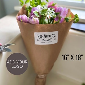 Manicotto per bouquet di carta kraft per involucro di bouquet di mercato per avvolgimento di maniche di carta per bouquet, bouquet di fiori secchi che avvolge carta per maniche di bouquet marrone