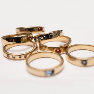 custom ring personalized ring minimalist ring sapphire ring ruby ring stacking ring band dainty ring band gemstone ring gold ring silver ring alternative engagement ring wedding band wedding ring promise ring anniversary gift ring modern ring band