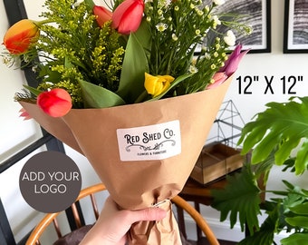 Kraft paper bouquet sleeve for market bouquet wrap for bouquet paper sleeve wrap dried flower bouquet wrapping brown bouquet sleeve paper