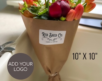 Kraft paper bouquet sleeve for market bouquet wrap for bouquet paper sleeve wrap dried flower bouquet wrapping brown bouquet sleeve paper