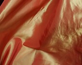 Burnt Orange color, Taffeta Fabric, Faux Silk Taffeta Fabric Fabric By The Yard 58 quot 60, Free Shipping in USA.