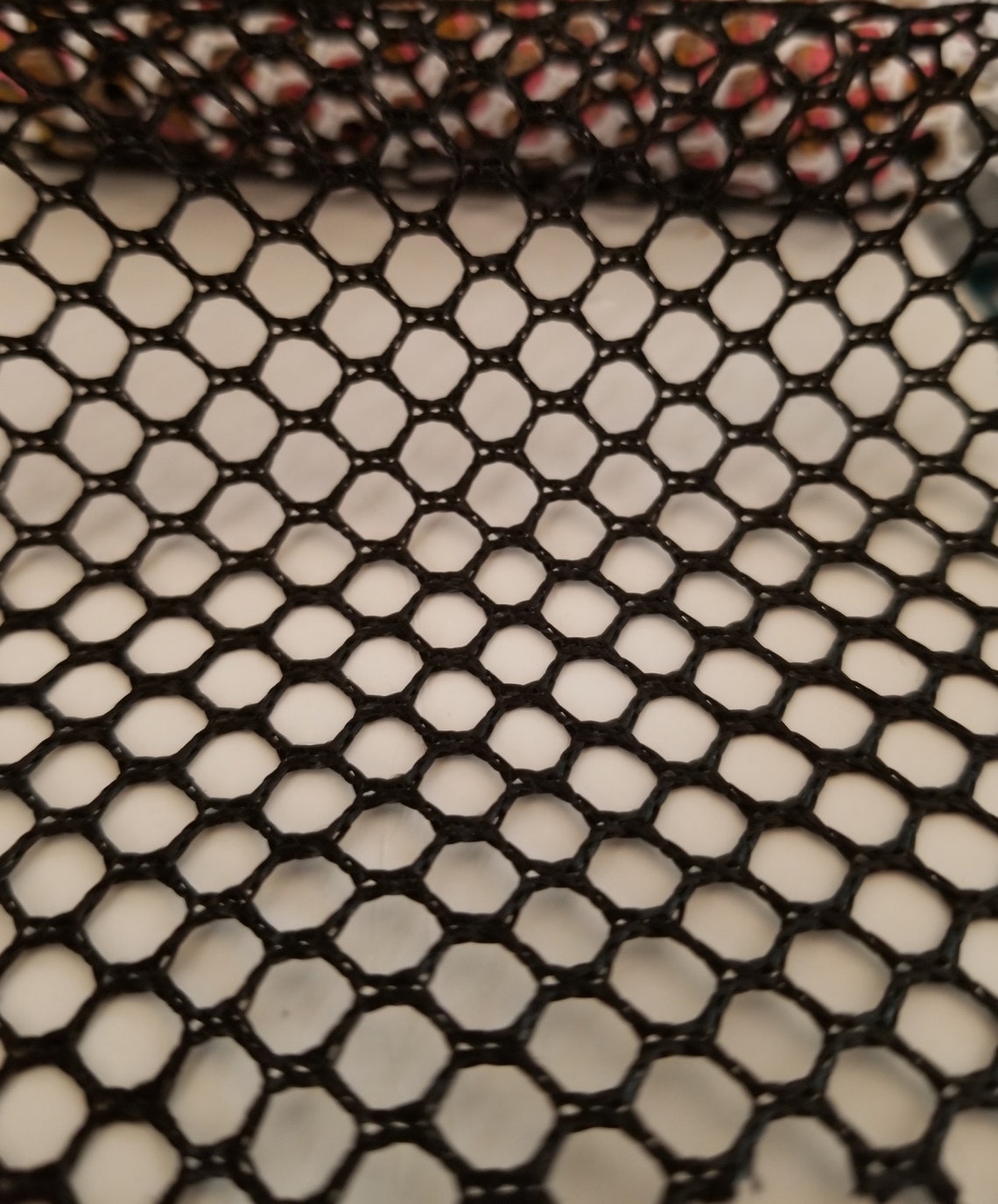 Air Mesh Black Fabric by the Yard 7mm Polyester Hex Mesh Etsy